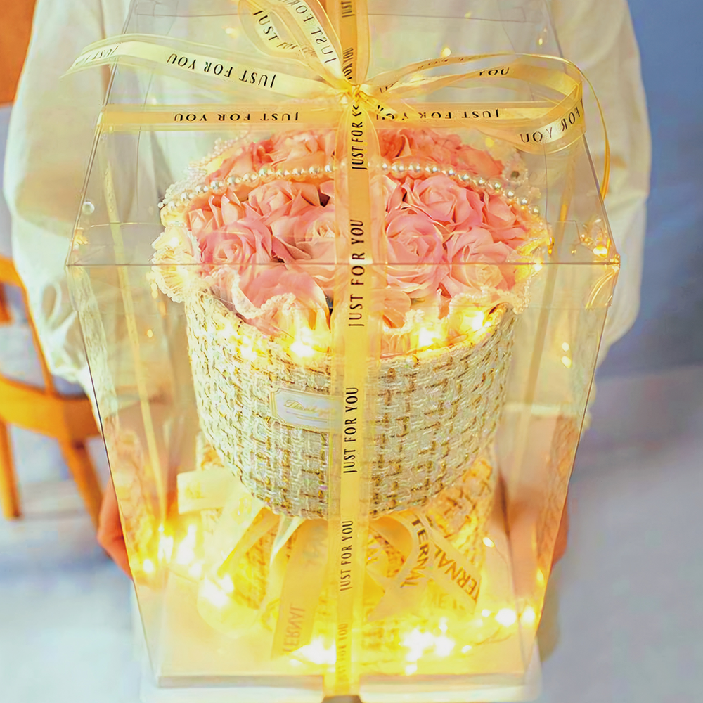 홈브라운 시들지 않는 장미 꽃다발 비누꽃 21송이 19,800원