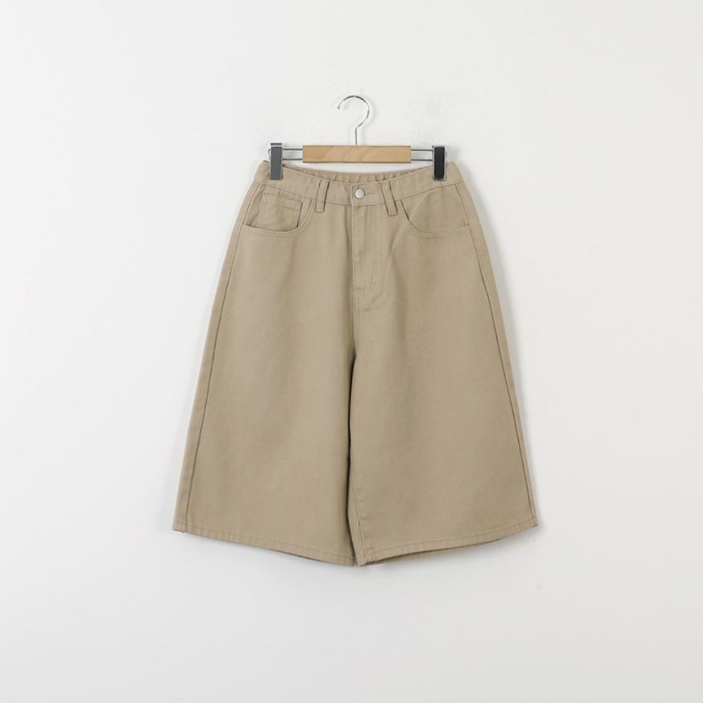 버뮤다 스타일 뒷 비죠버튼 코튼 팬츠 #710785 29,900원