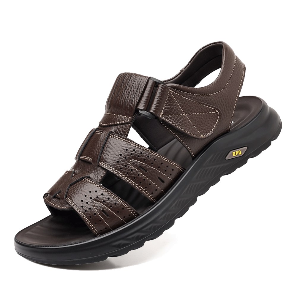 [ 보이앤맨 ] 소가죽 남자 샌들 벨크로 스포츠 센들 남성 편한 여름 캐주얼 슈즈 신발 ( 사이즈 245/250/255/260/265/270/275/280/285 ) 39,900원