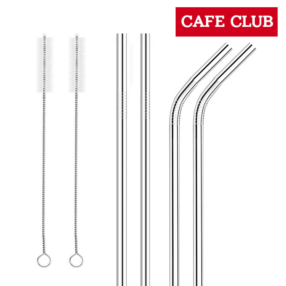 아이메이트 스테인레스 일자형 빨대 2p + 커브형 빨대 2p + 세척솔 2p, 1세트, 4개 4,800원