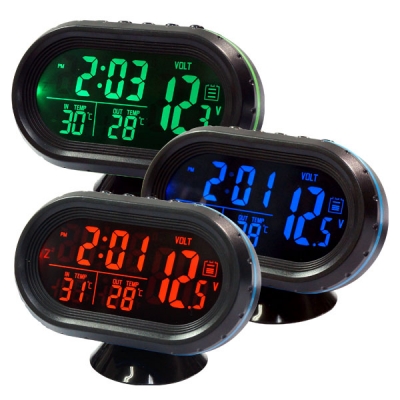 12V-24V 디지털시계+디지털볼트메타+디지털온도계 3개를 하나로!, 1개 14,800원