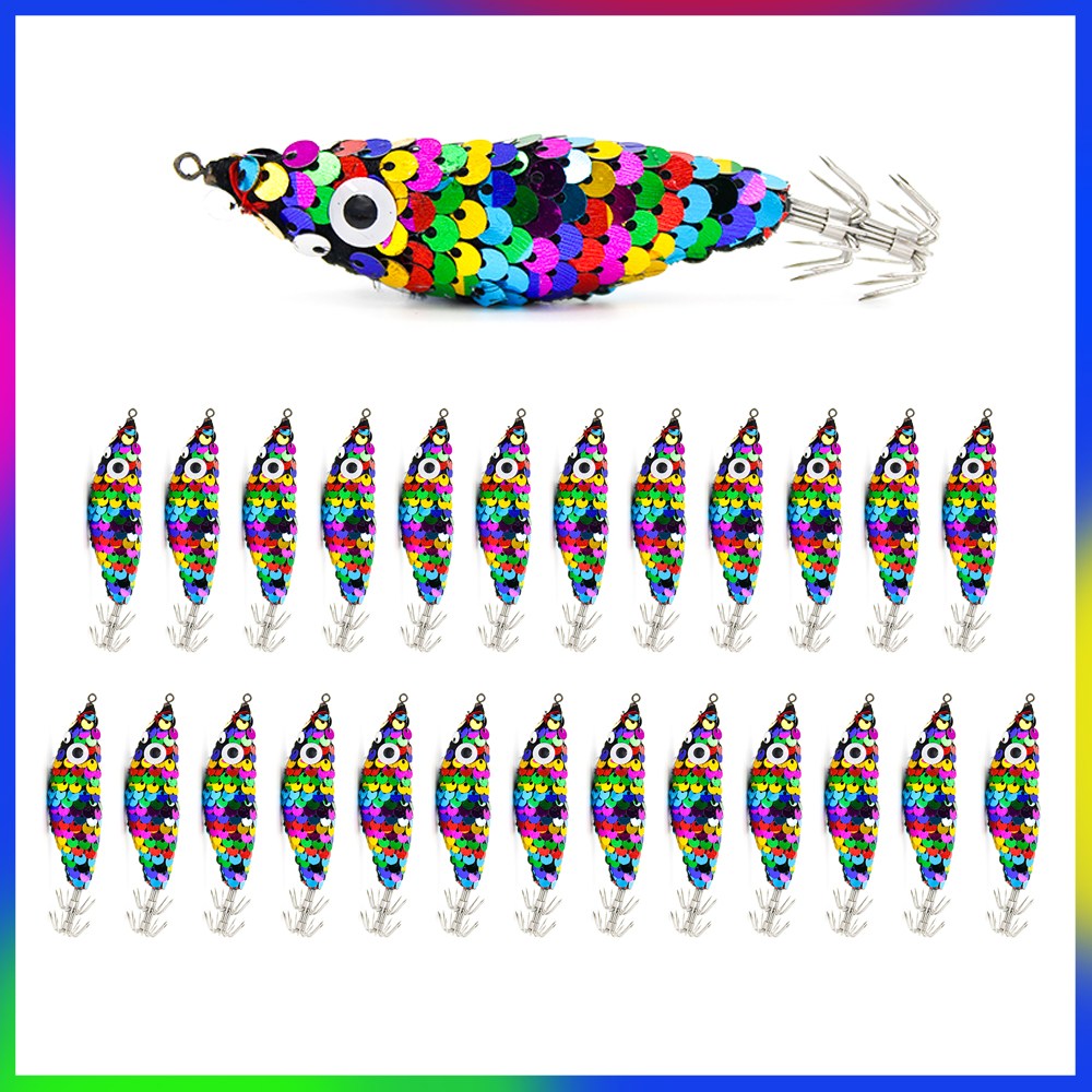 스팽글에기 25개 1팩 세트 문어에기 왕눈이에기 쭈꾸미 갑오징어 25,000원