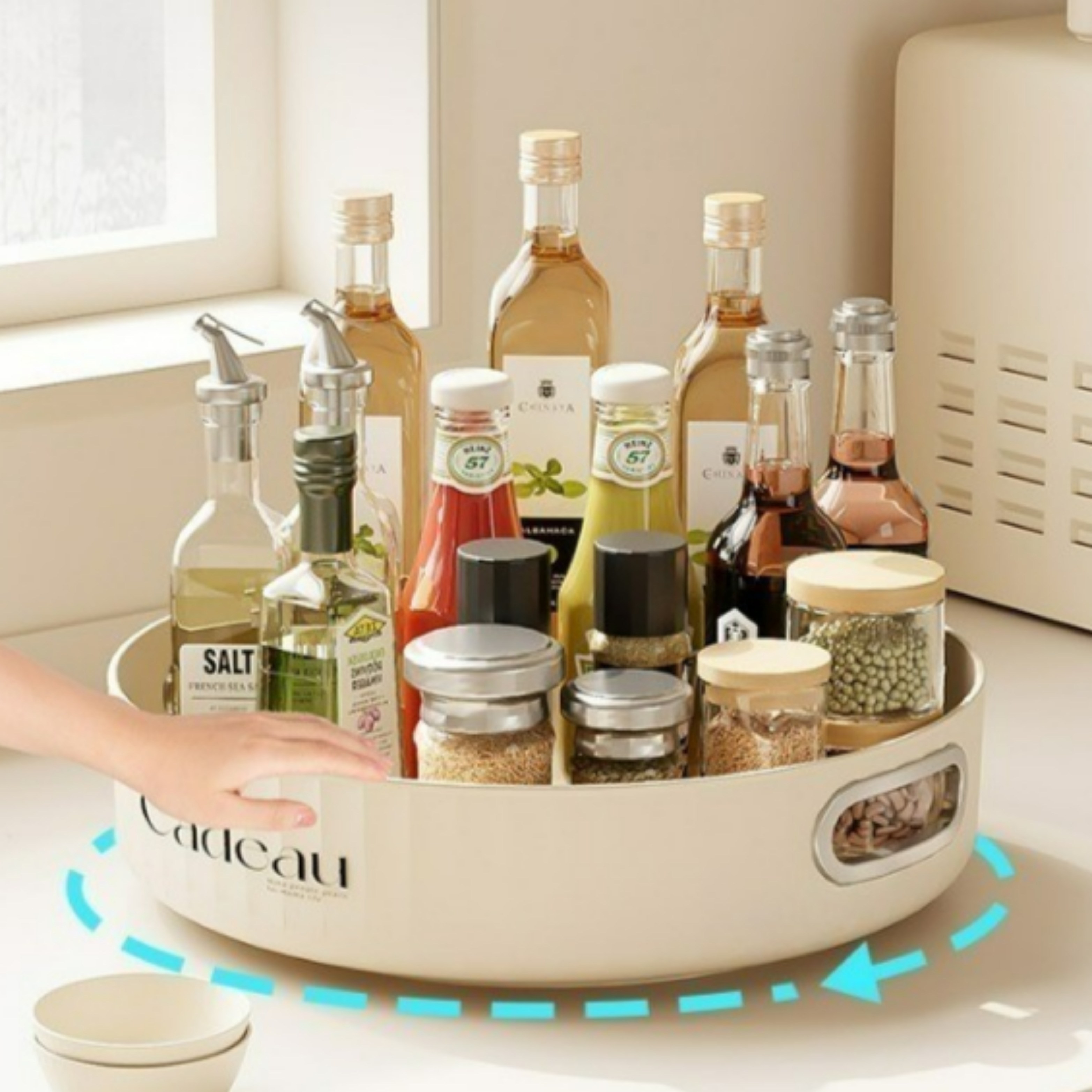 밍프 다용도 회전 선반 트레이 논슬립, 화이트, 1개 9,800원