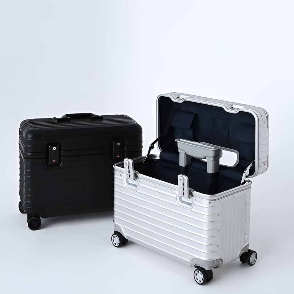 독일 베르만 파일럿 풀 알루미늄 기내용 여행용 캐리어 18인치 [실버 블랙] 326,000원