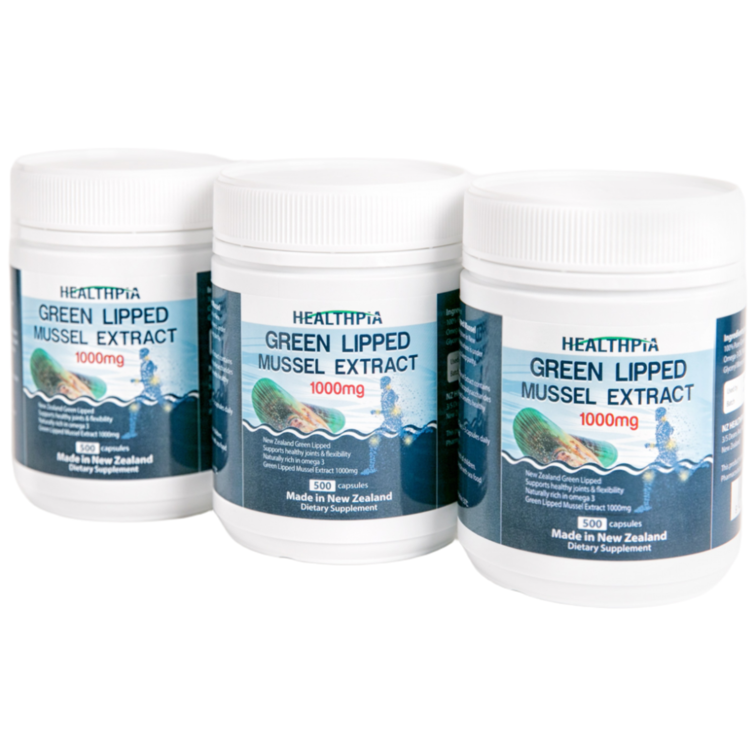헬스피아 초록잎홍합 Extract 1000mg 500캡슐 5통 뉴질랜드 531,250원