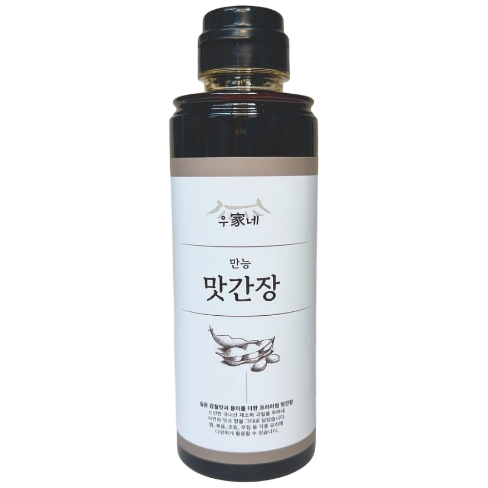 우가네 요리가 쉬워지는 만능 수제 저염 맛간장 감칠맛 가득한 간장, 1개, 600ml 20,000원