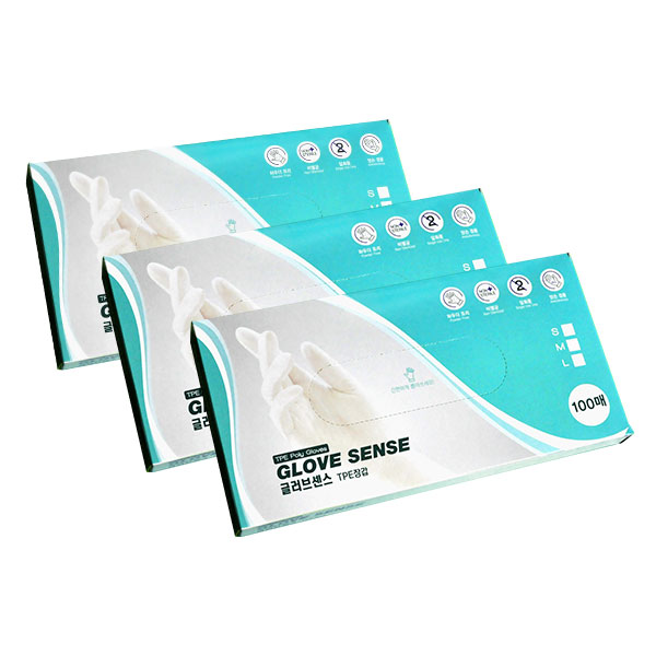 글러브센스 TPE 위생비닐장갑 L 100매 9,900원