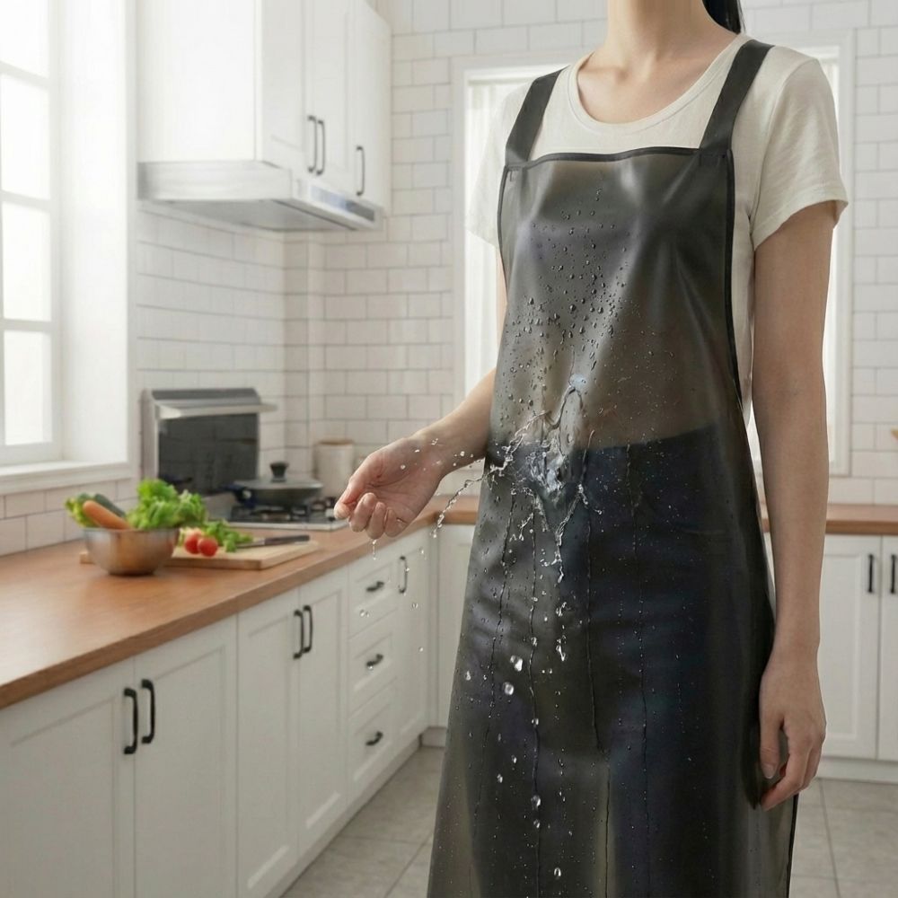 하이어스 우레탄 주방 방수앞치마 H형, 1개, 블랙, 현재가 8,000원