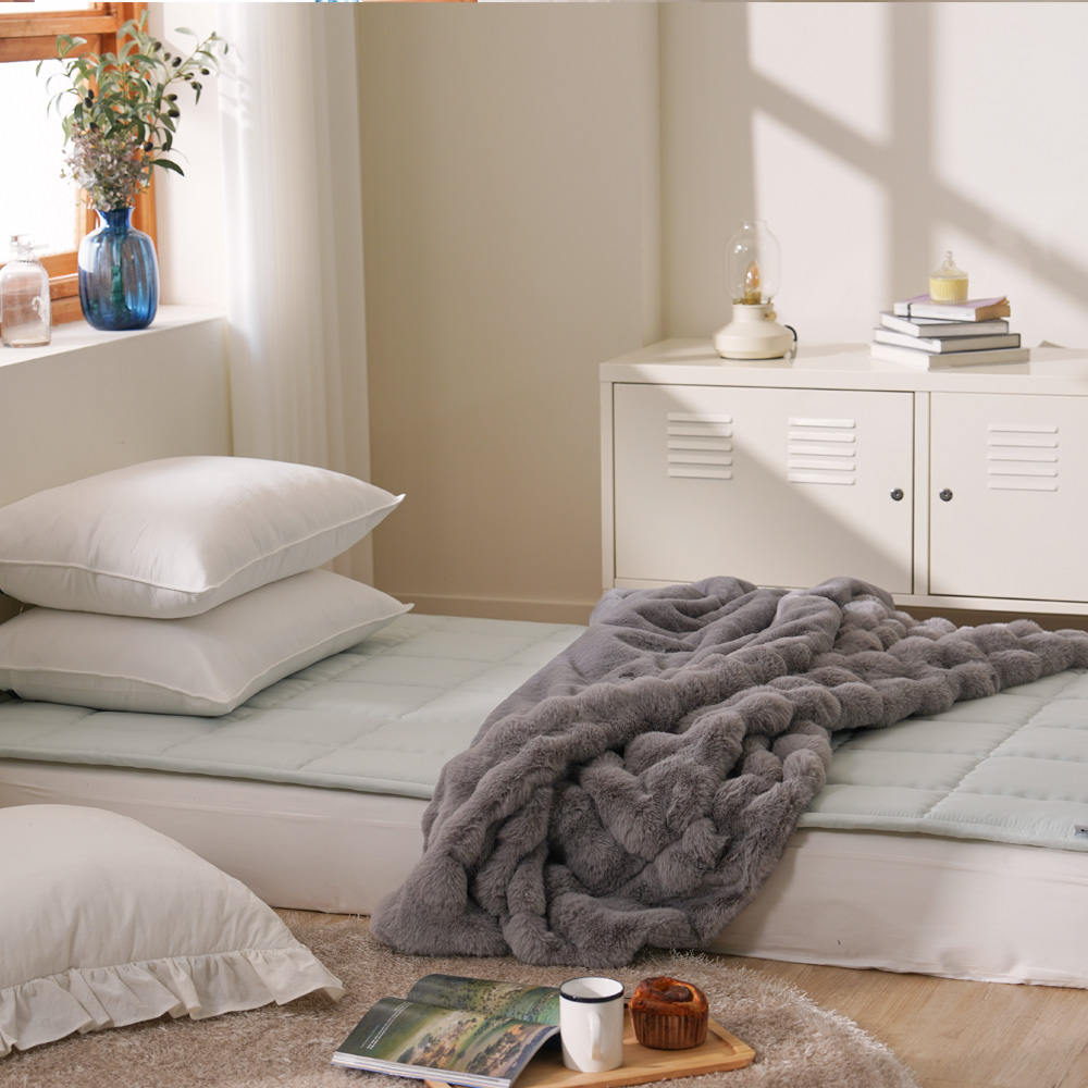 24년 한일 달잠 천연 100% 양모 인체감지 탄소매트 양모달잠 파스텔민트, 싱글 (110x200cm) 196,000원