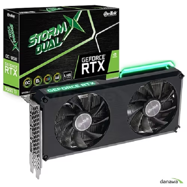 이엠텍 지포스 RTX 3060 Ti STORM X Dual OC D6 8GB 그래픽카드 중고 395,000원