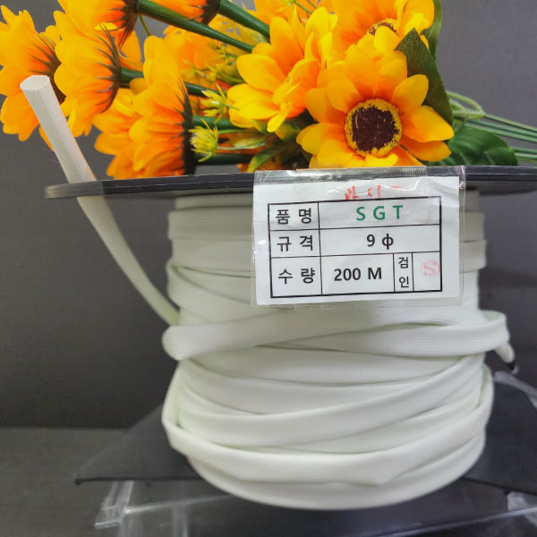 국내산 실리콘 그라스튜브(SGT) 8mm(파이) 5M 무료배송/석면 난연튜브/변압기절연제 6,850원