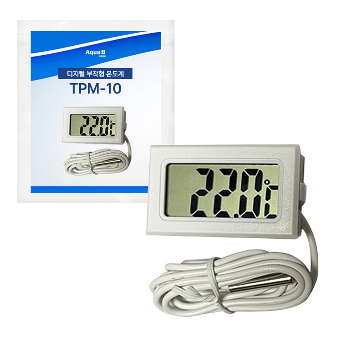 아쿠아비 수족관 디지털 부착형 온도계 TPM-10 화이트 4,800원