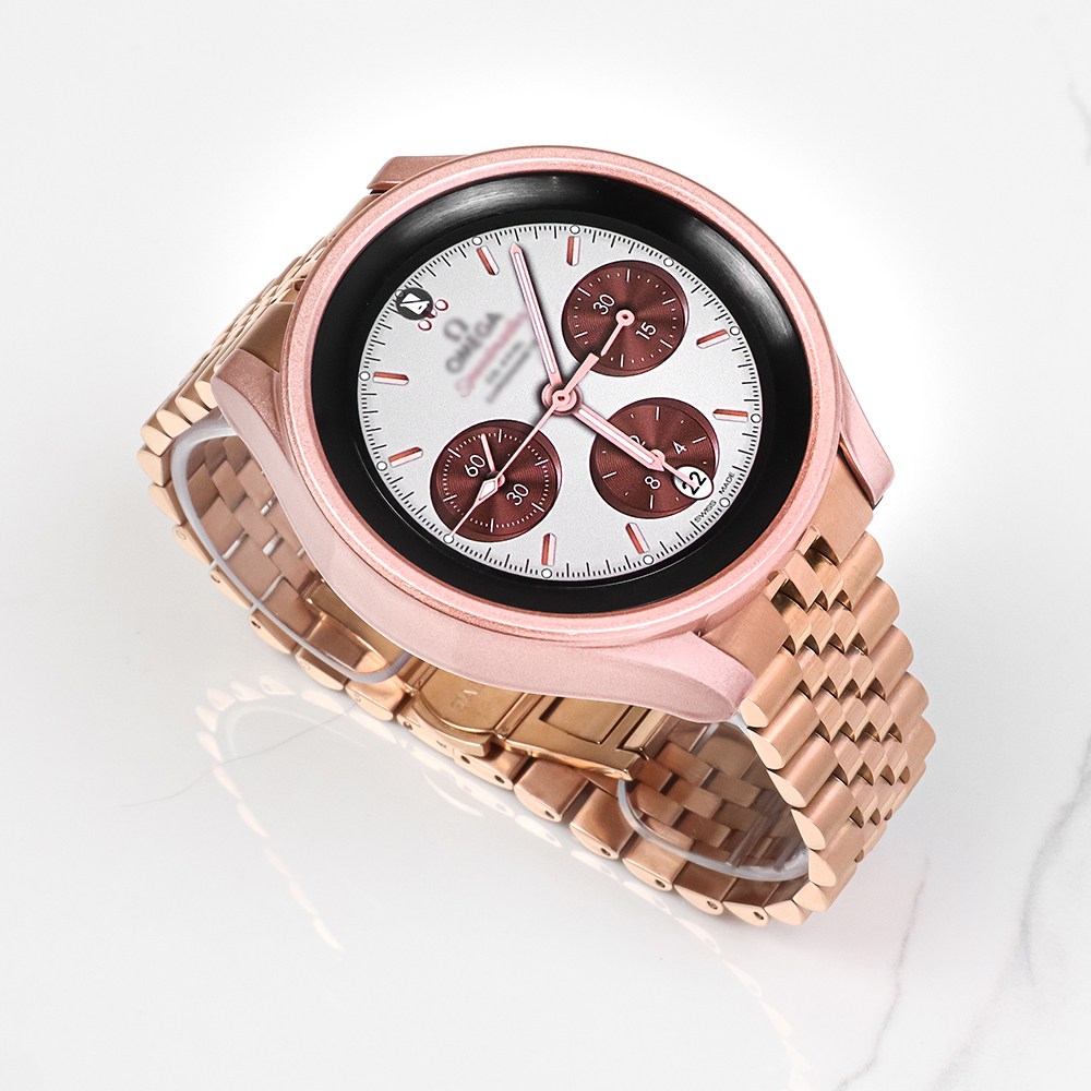 타임스토리 갤럭시워치5 4 호환 7선 날개형 메탈 스트랩, 로즈골드 32,930원