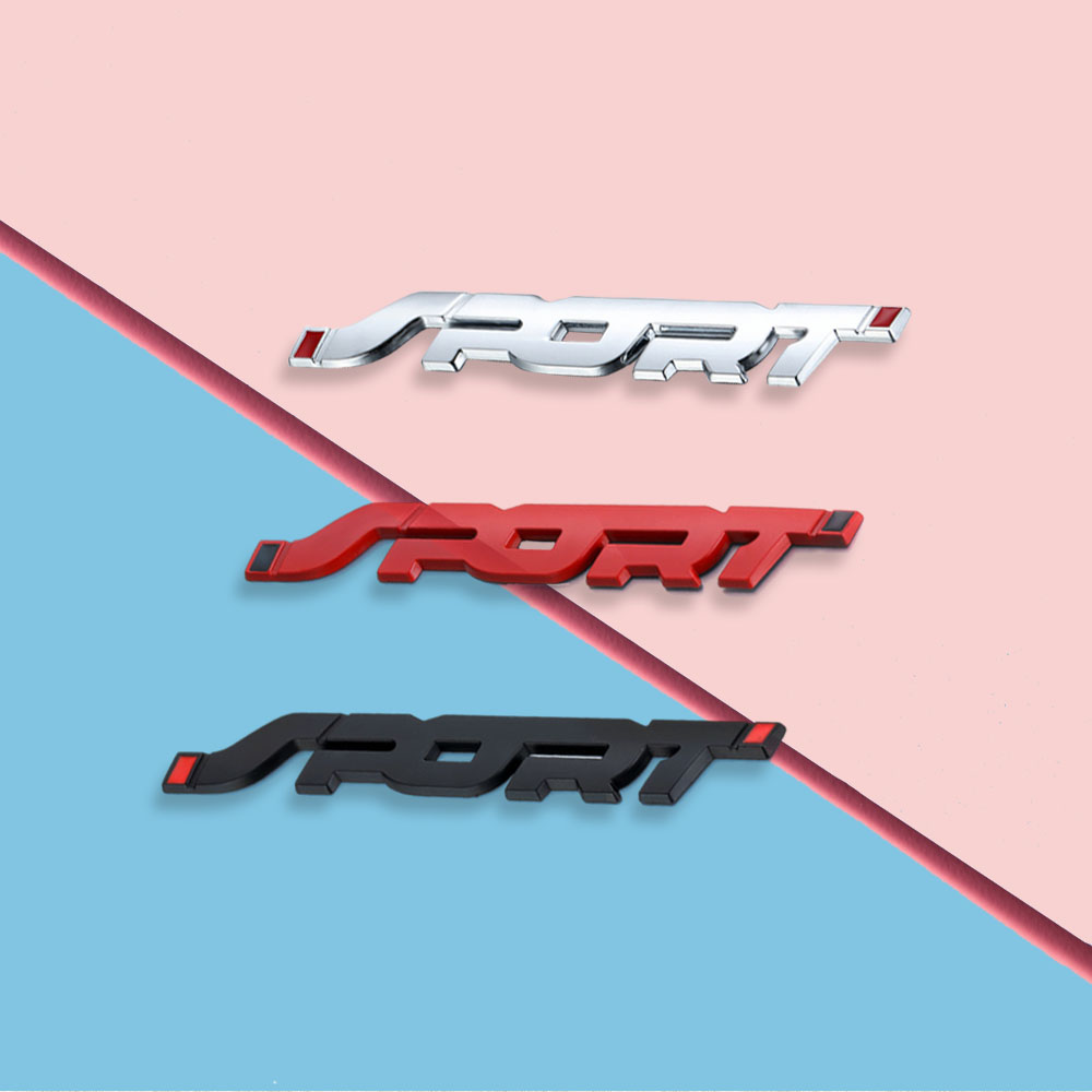 차타나 자동차 메탈 이니셜 로고 스포츠 엠블럼 스티커 마크, 레드 1,900원