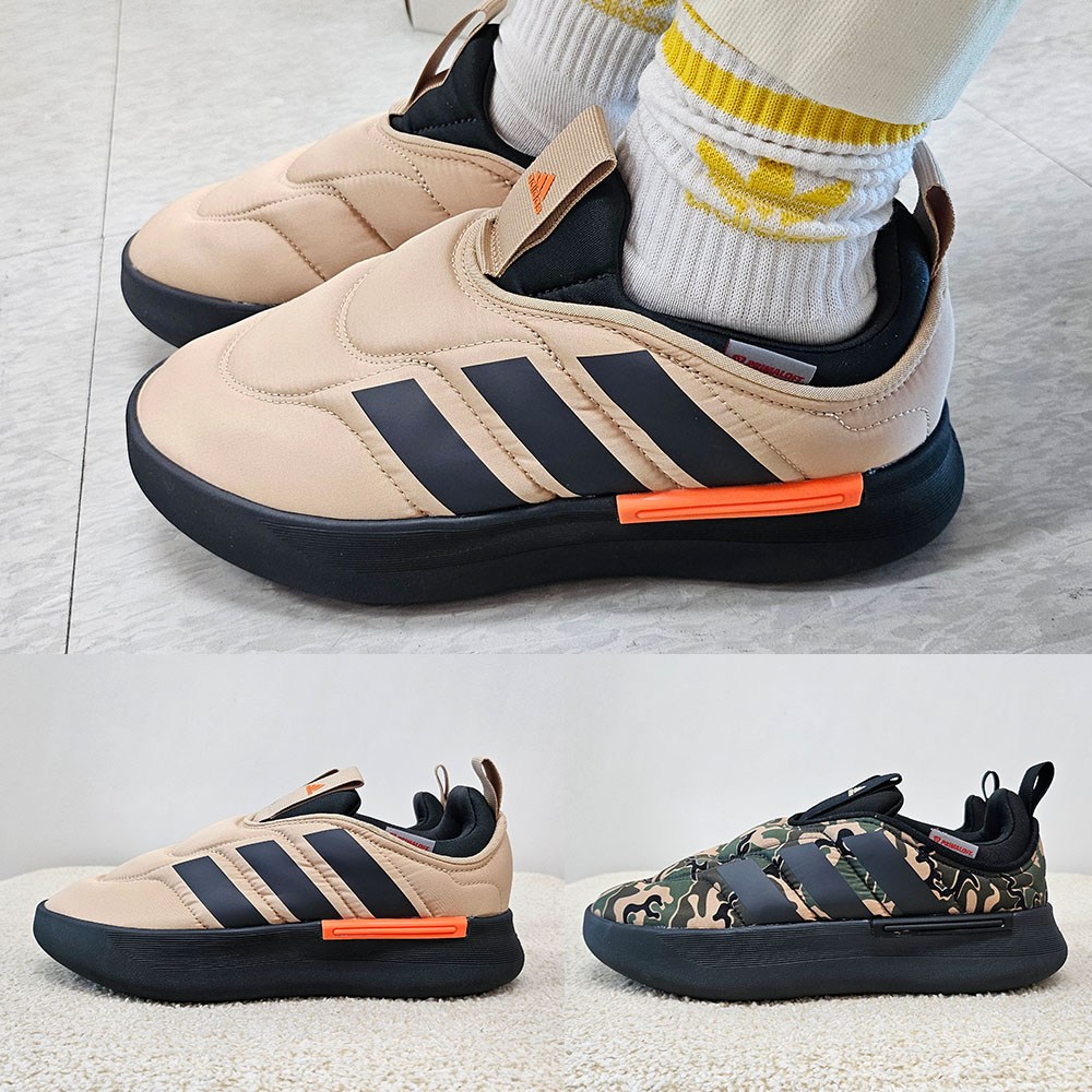 아디다스 겨울 패딩 방한화 남녀공용 따뜻한 슬립온 캠핑신발 아디퍼프 46,000원