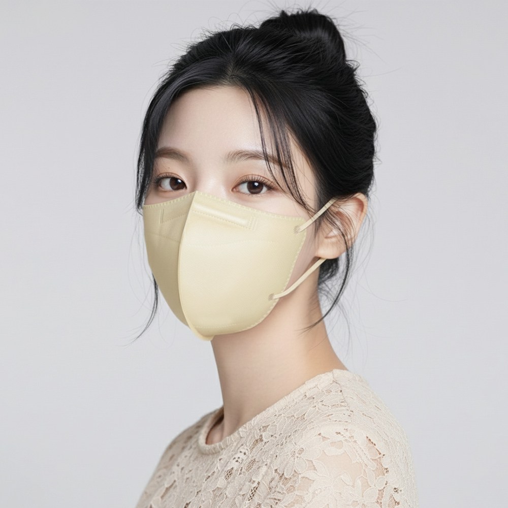 KF94 새부리형 컬러마스크 중형 100매, (N) 중형 베이지, 1개, 100매 8,800원
