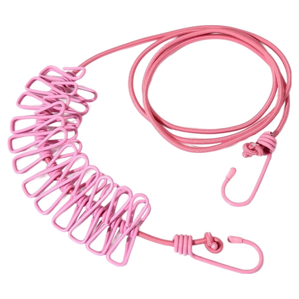 몰투데이 다걸어줄께 여행용 차량 와이어 빨래줄, 06 핑크, 1개 12,020원