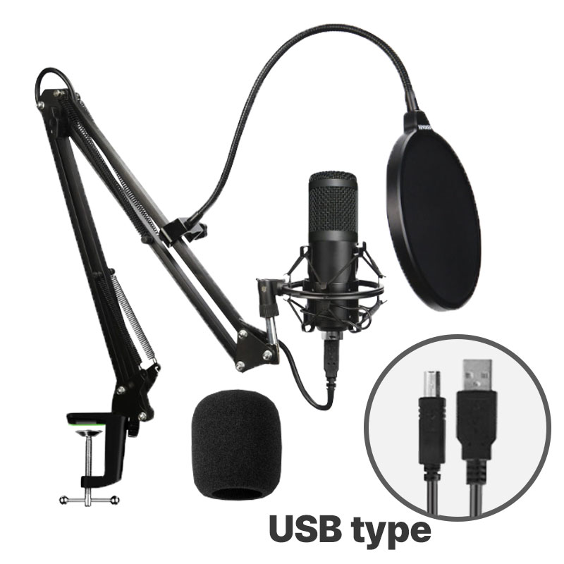 주닉스 BM-800 전문가용 콘덴서 마이크 세트 USB 타입 풀 패키지 블랙 31,000원