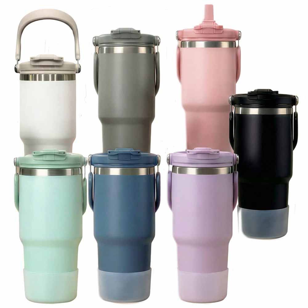 별이네집 대용량 스테인리스 텀블러 + 미끄럼방지캡 + 빨대뚜껑 + 빨대 + 빨대솔 + 세척솔 + 세척발포제, 현재가 27,500원