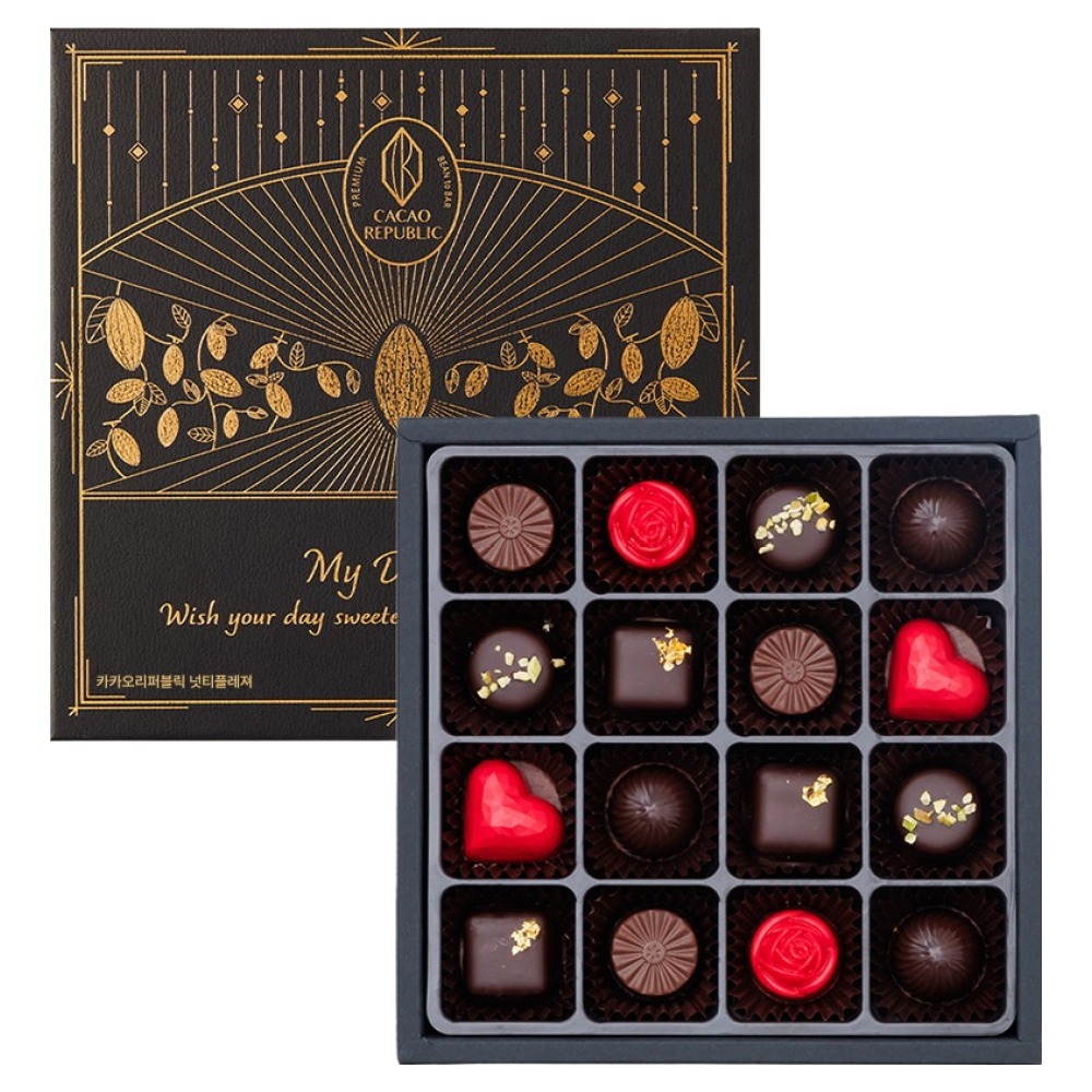 카카오리퍼블릭 넛티플레져 초콜릿 16구 선물 세트 23,000원