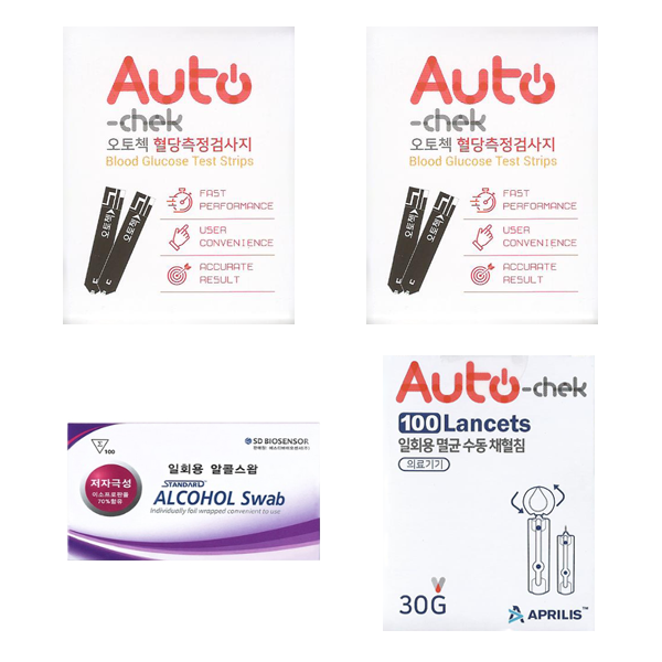 아이센스 오토첵 혈당검사지스트립 세트(시험지 100매+침 100개+솜 100매) elevee 30,000원