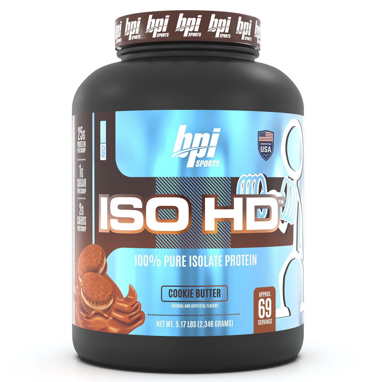 비피아이스포츠 아이소 HD 퓨어 아이솔레이트 프로틴 쿠키 버터, 2.346kg, 1개 107,650원