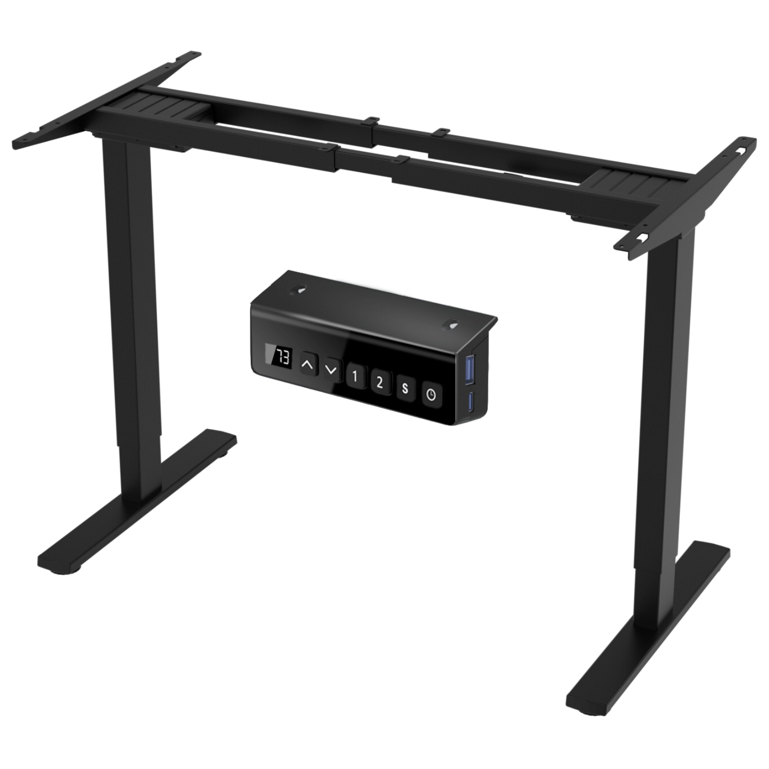 Ergomaker 듀얼모터 모션데스크 DIY전용 2단 사다리 지지대 프레임 100~200cm 사용 가능, 블랙 169,000원