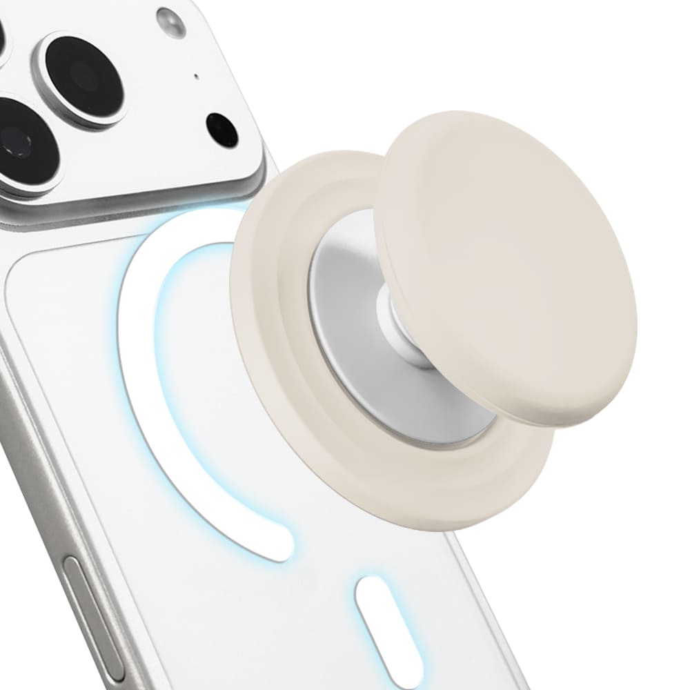 내셔널리코리아 자력강화 MagGrip 맥세이프 스마트톡 리퀴드 매트 실리콘 Magsafe톡 소프트 그립 홀더, 2개, 크림 아이보리 13,900원