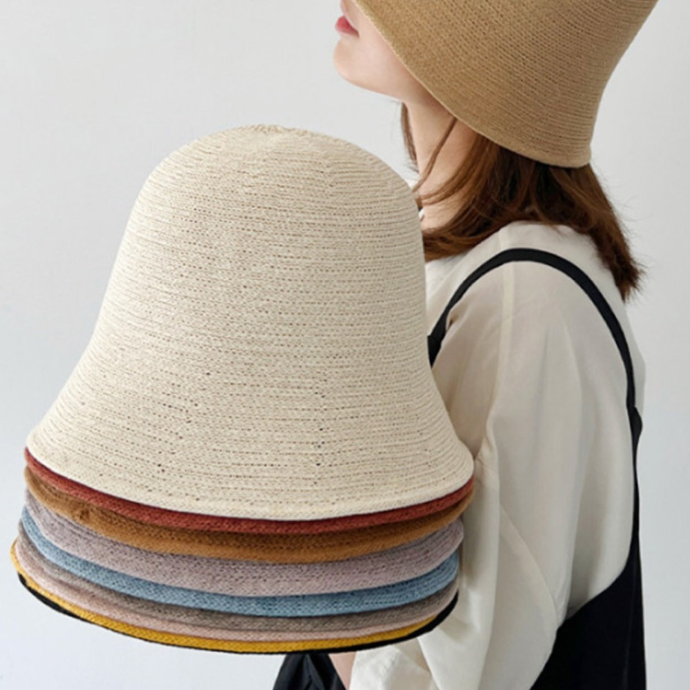 1+1 시원한 와이어 니트 벙거지 린넨 봄 여름 여성 버킷햇 15,900원