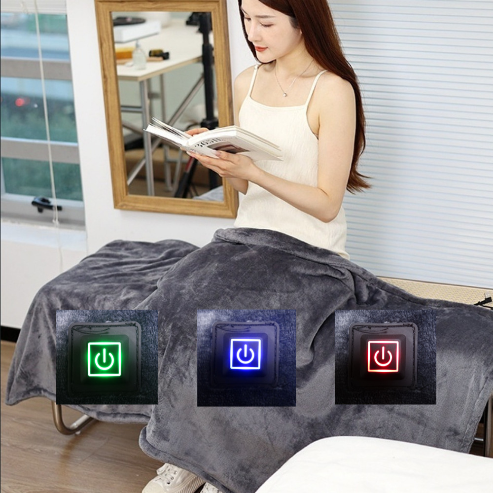 한일메디컬 네모 USB 전기담요 전기요 1인용 프리미엄 극세사 부드러운 온열담요 휴대용 무선 캠핑용 대형 찜질기 차박, usb전기담요1개 19,400원