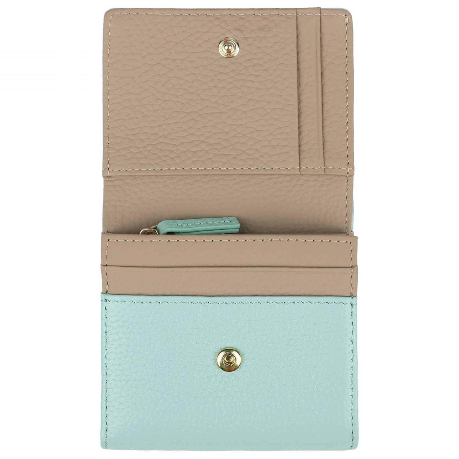 More Farther 이중 접이식 지갑 여성 손지갑 미니 지갑 RFID 차단 소가죽 60,000원