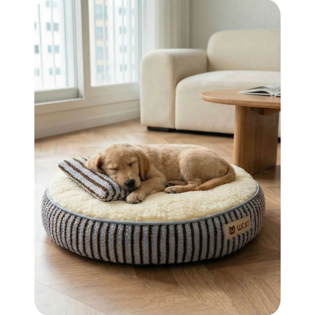 [다있어유] Stay 강아지 방석 침대 고양이 마약 방석 푹신한 논슬립, 1개, 크림 옐로우 32,990원