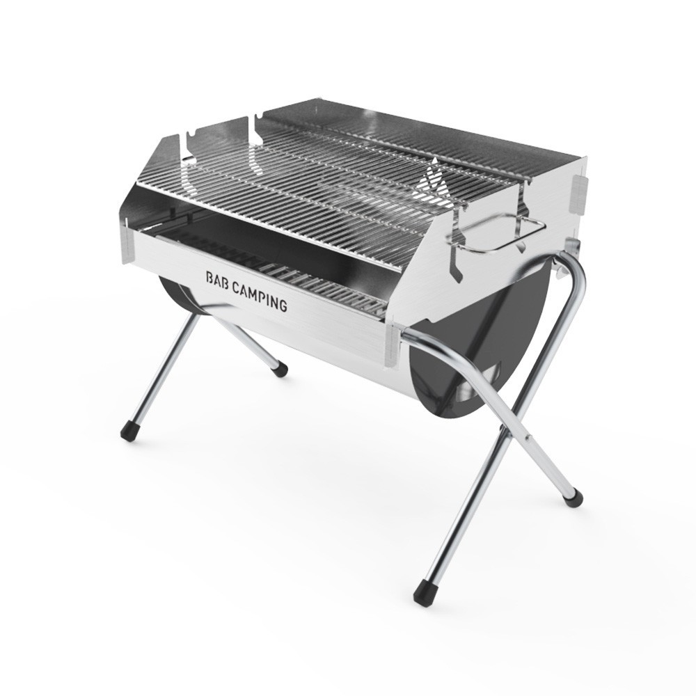 밥캠핑 밥그릴 프리미엄 접이식 3단 높이조절 바베큐 그릴 84,000원