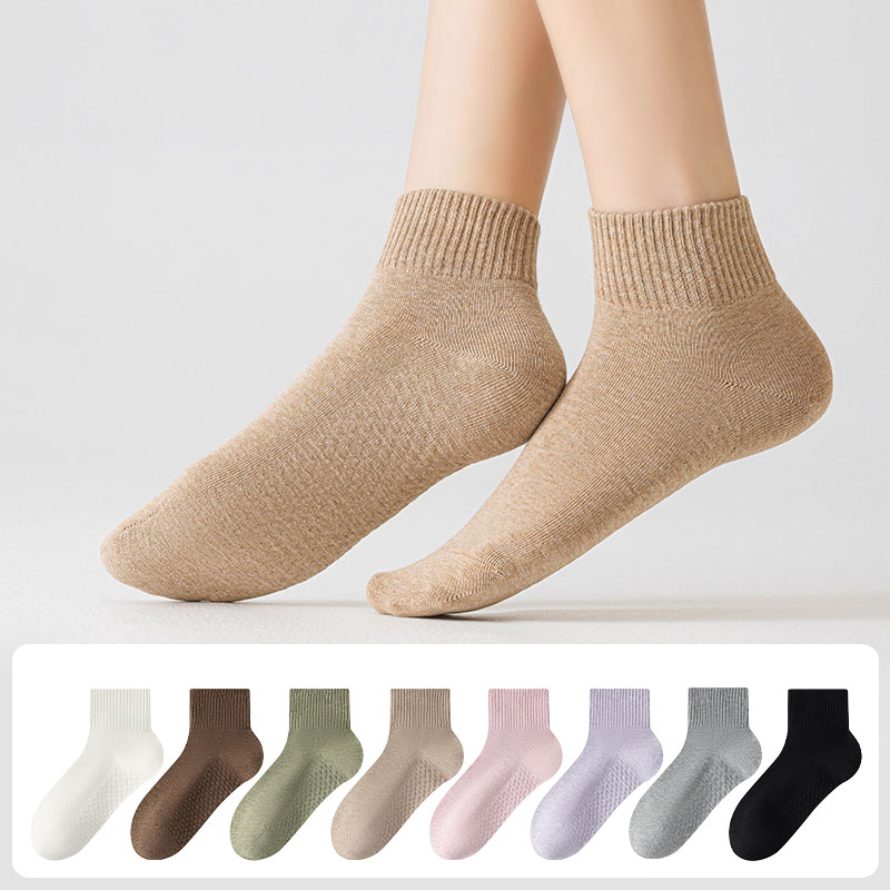 MJLP 여성 순색 봄여름 양말 중목 양말 발목 양말 중목 양말 운동 흰양말 압박 면 양말 8족 세트 24,980원