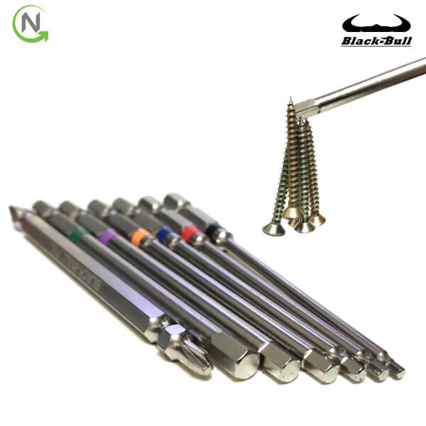 블랙불 임팩용 육각 렌치 드라이버 비트 7종세트 양용 십자 일자 토션 9,370원