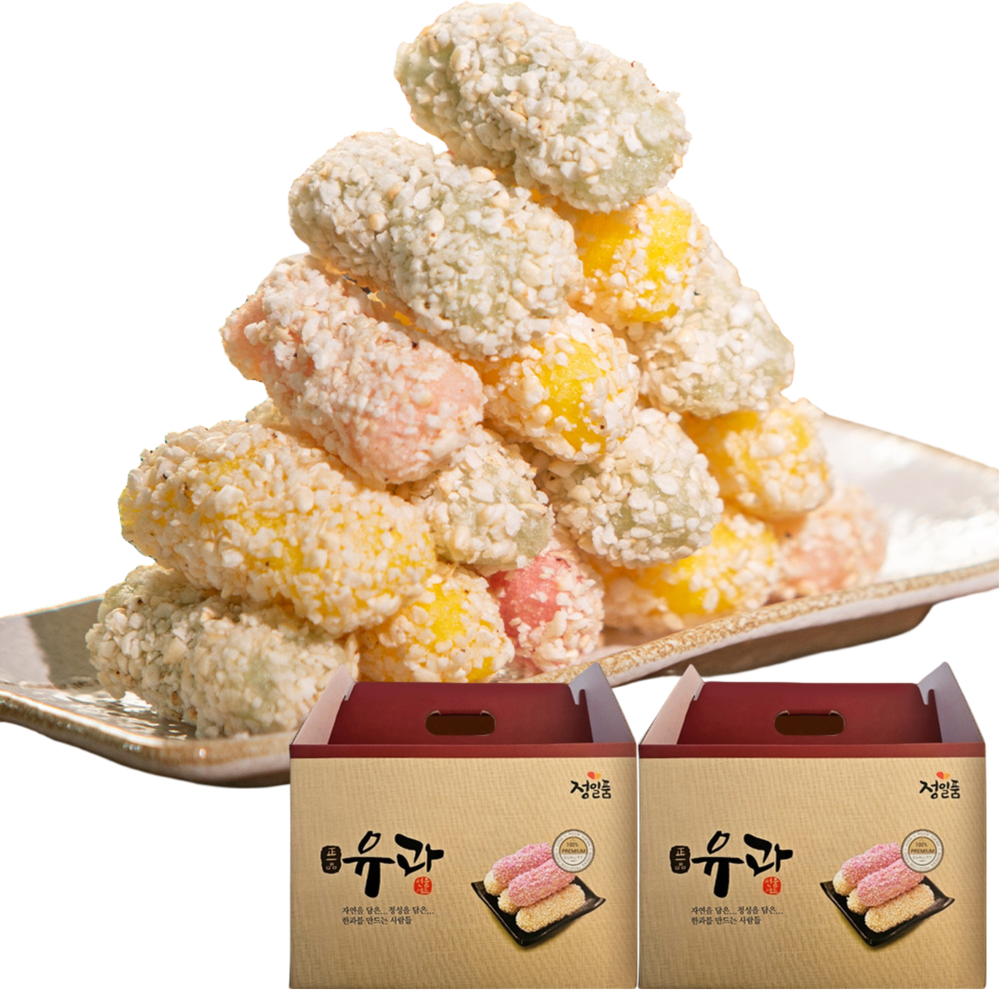 자연톡 모듬 유과 명절 선물세트 찹쌀 쑥 백년초 단호박 전통유과 추석 선물 회사 단체 직원 한과 유과 선물 48,000원