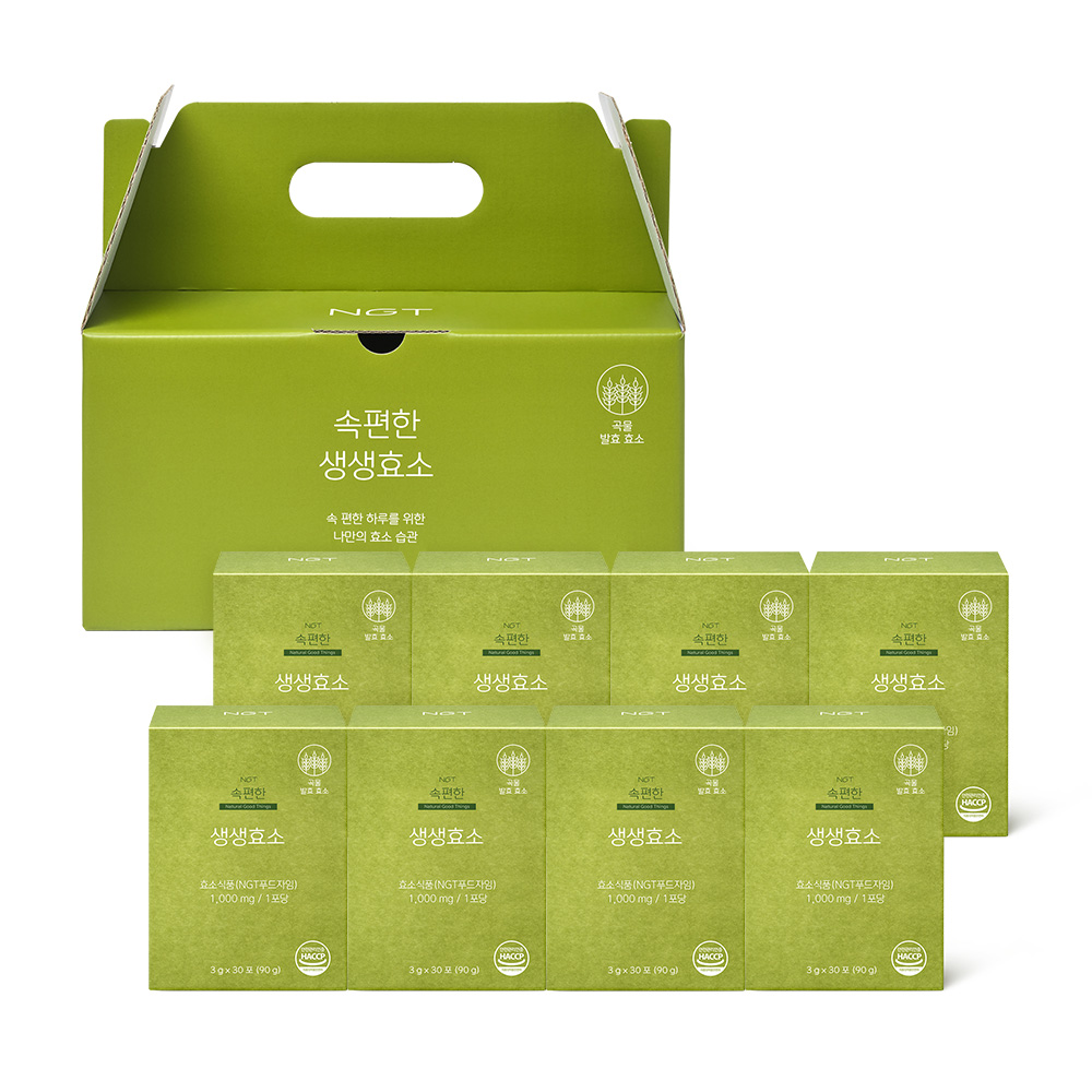 네츄럴굿띵스 속편한 생생효소 30포 8개입 선물박스 369,600원