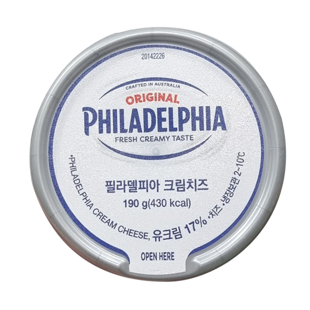 필라델피아 크림치즈190g 37,290원