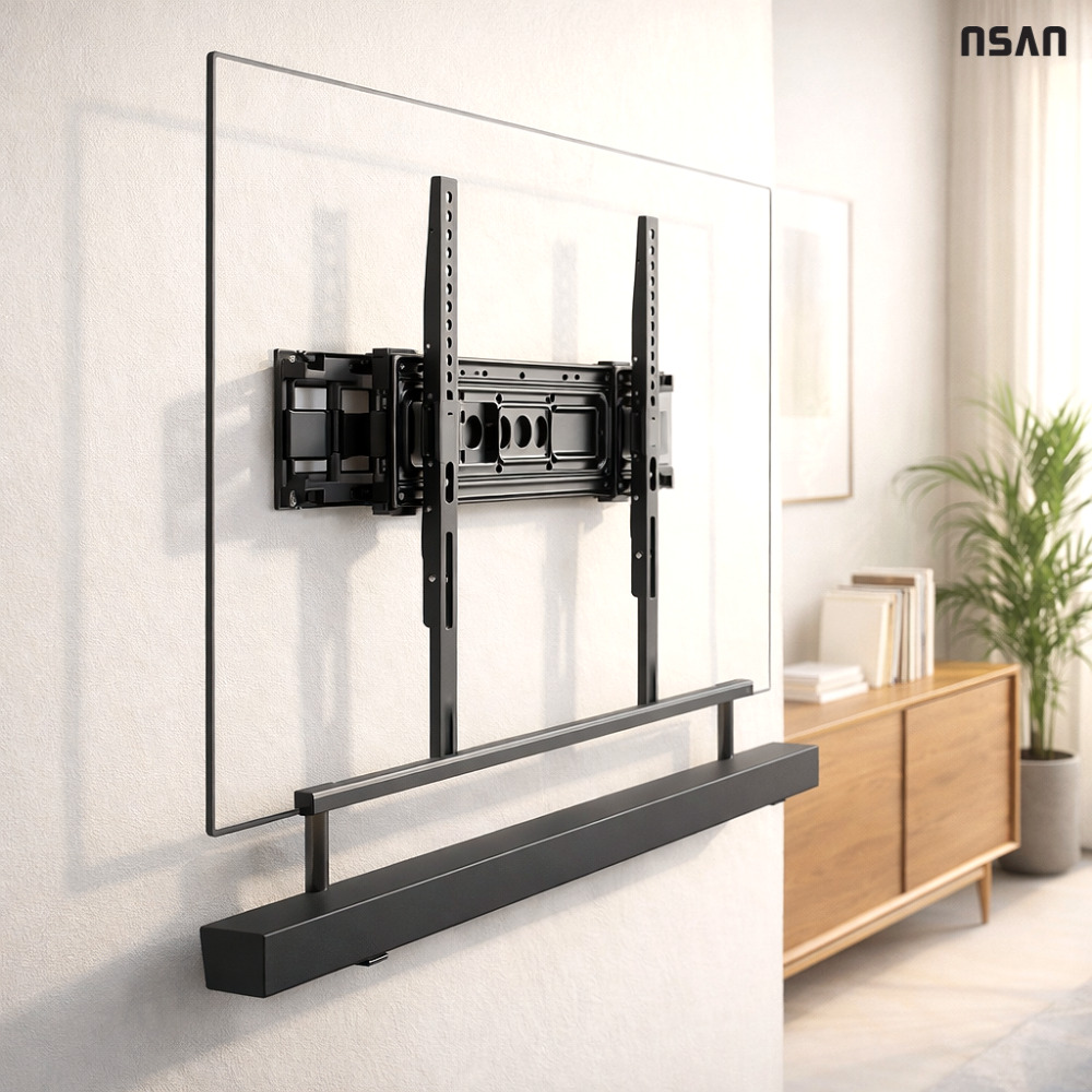 엔산 슬림 사운드바 홈시어터 스피커 브라켓 거치대 벽걸이티비 고정 선반 +SB-700 39,600원