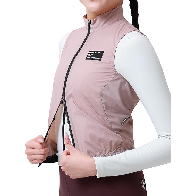 INBIKE 여성용 윈드브레이커 베스트 자외선 차단 UPF50+ 경량 통기성 자켓 자전거 일상 통근용 스타일리시 다용도 원피스 탑 58,000원