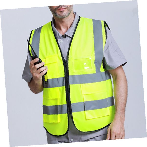 야간 작업용 형광 노란색 반사 띠 조끼 건설 현장 교통 정리 배달 라이딩 안전복 5,660원