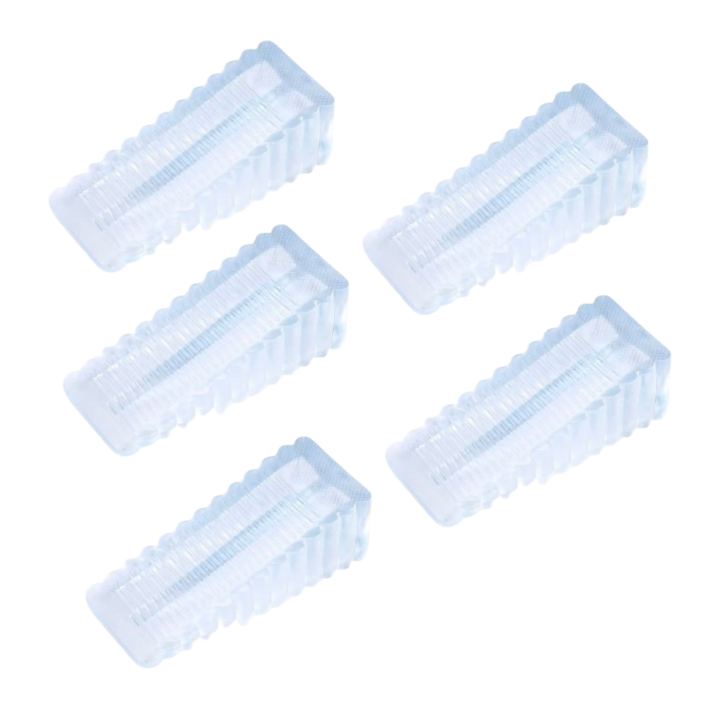 뮤즈렛 도어스토퍼 방문 고정 스토퍼 쾅 닫힘 방지 무타공, 5개, 반투명(큰사이즈) 6,000원