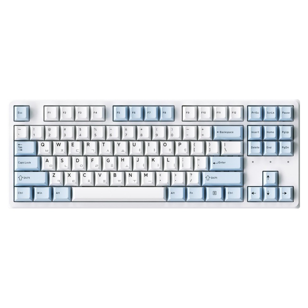 다얼유 유무선 87키 텐키리스 3모드 연결 블루투스 기계식 키보드 저소음 모카 무스축, 오로라 스카이, DK87 Pro, 제조사축, 현재가 52,900원