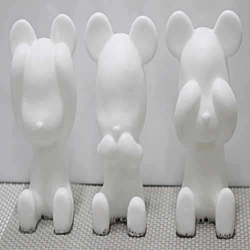 수제몰드 앉은베어브릭(3D)(귀가린,입가린,눈가린)-선택, 귀가린베어브릭 22,000원