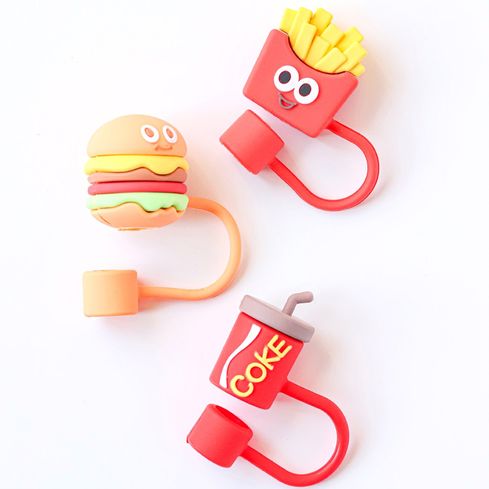 패스트푸드 텀블러 빨대 마개 세트 4,300원