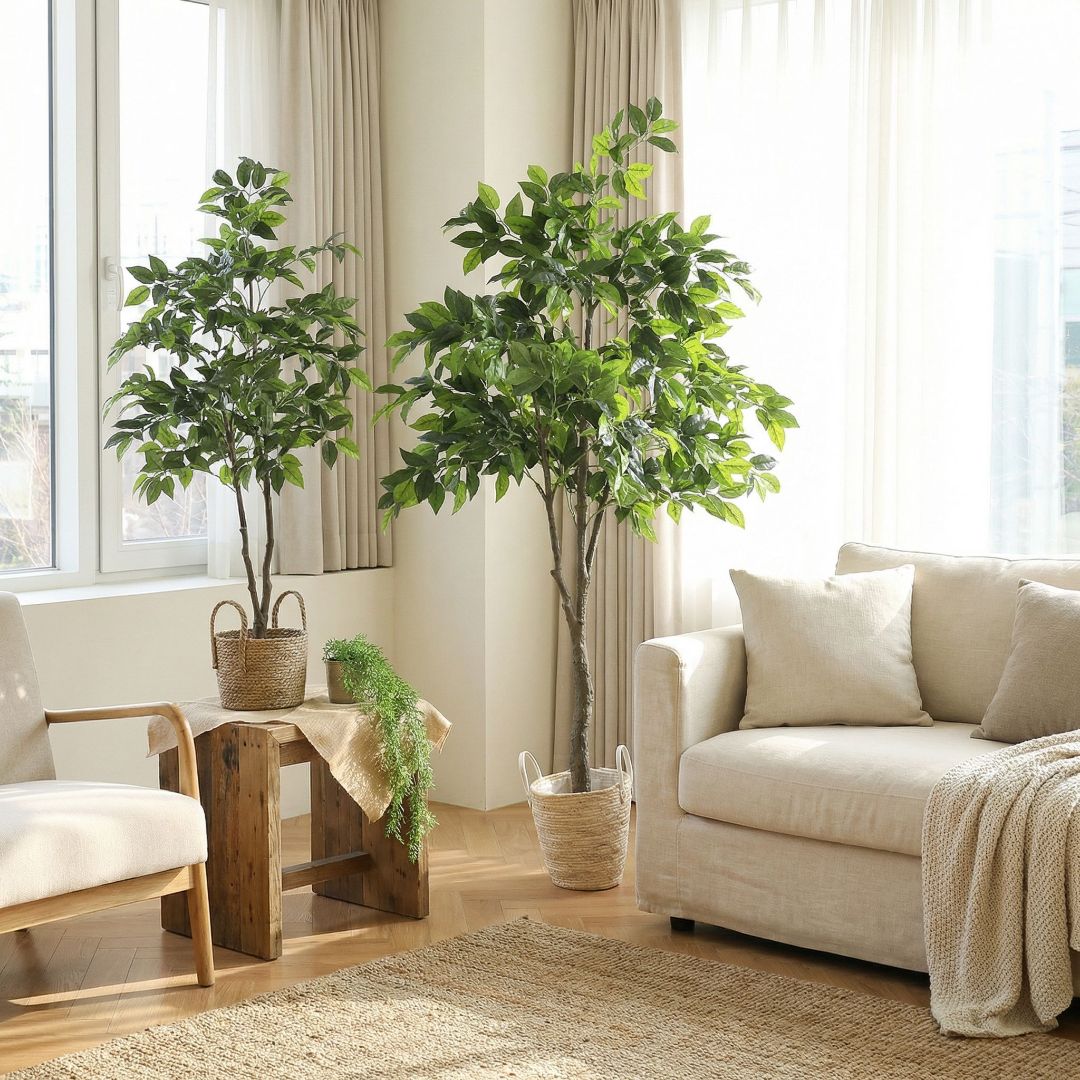 인테리어 조화 나무 조경 사무실 플랜테리어 휘커스 벤자민, 그린130, 1개 51,900원