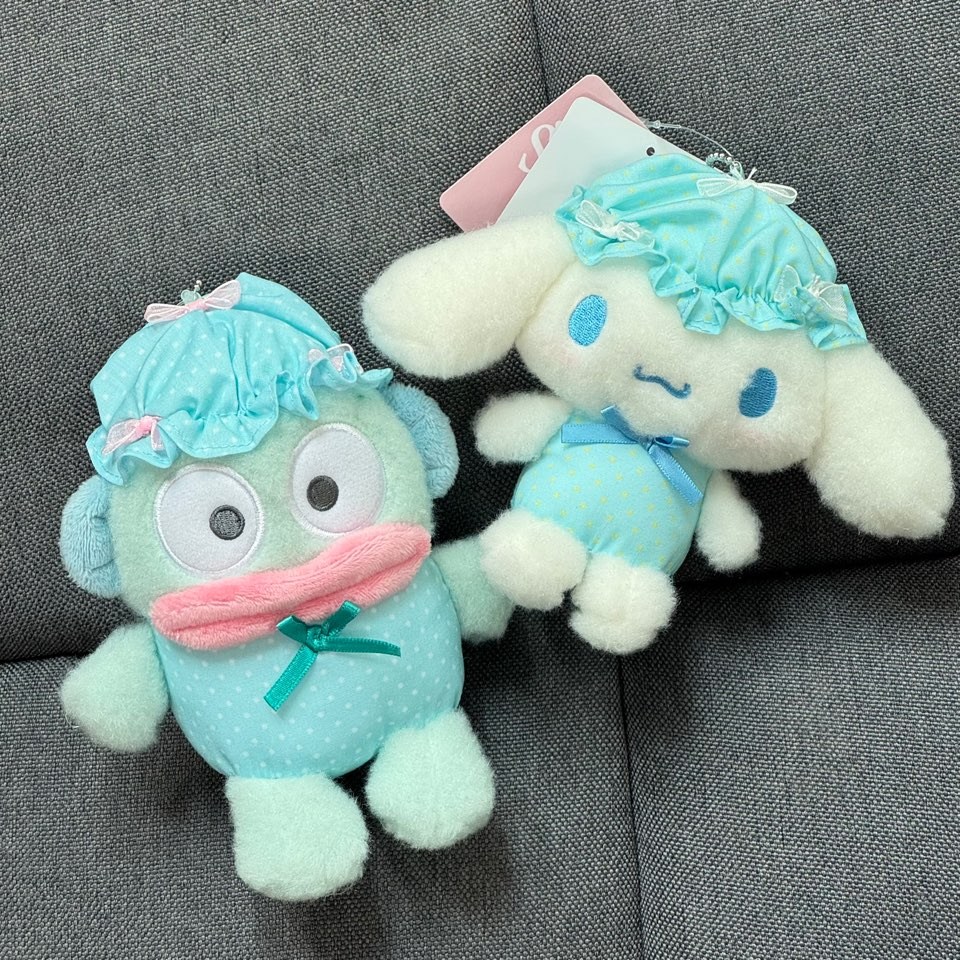 일본 직수입 산리오 시나모롤 잠옷 인형 키링 나이트캡, 시나모롤, 1개 28,000원