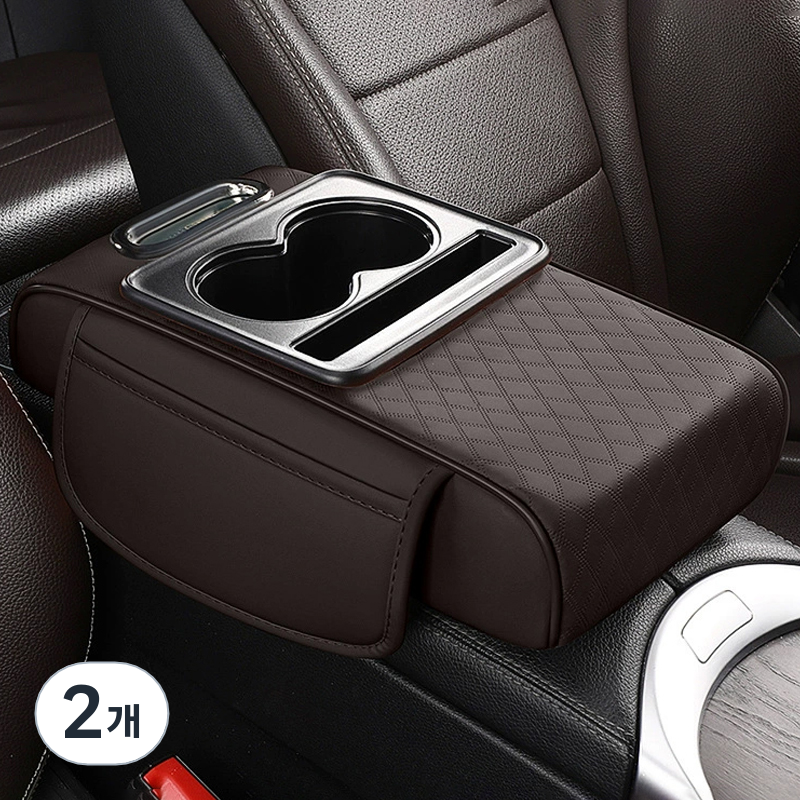 코히모 차량용 콘솔 팔걸이 쿠션 5W0066, 커피, 2개 34,100원