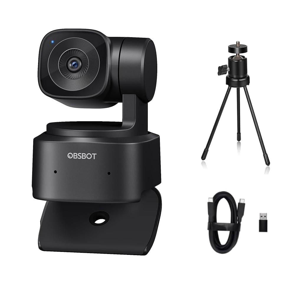 OBSBOT Tiny SE 제스처 4배 카메라 노트북용 100FPS-엑스트라 HD 트랙, Webcam-1080P 센서, 웹 제어, Webcam, 통화, 데스크탑 삼각대-비디오 1/ 186,400원