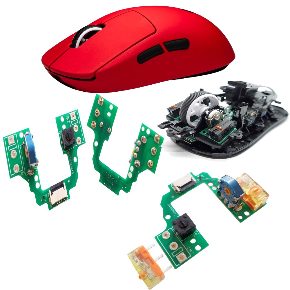 로지텍 지슈라2.GPX2-G PRO X 슈퍼라이트2-SUPERLIGHT2 마우스 핫스왑 기판 더블클릭 수리 TTC방진 인코더 납땜X 8,000원